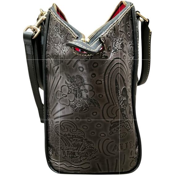 Dooney & Bourke Black Embossed Satchel Disney Aulani NWT - Picture 14 of 16
